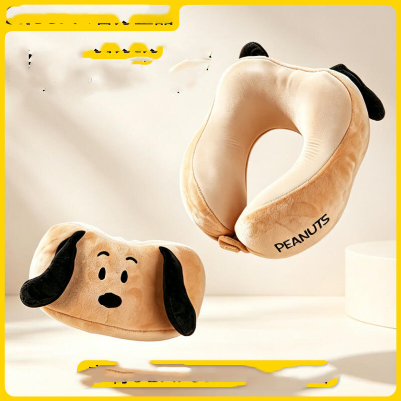 Travel Accessories For Train - Kawaii Snoopy U-Shaped Neck Pillow Portable