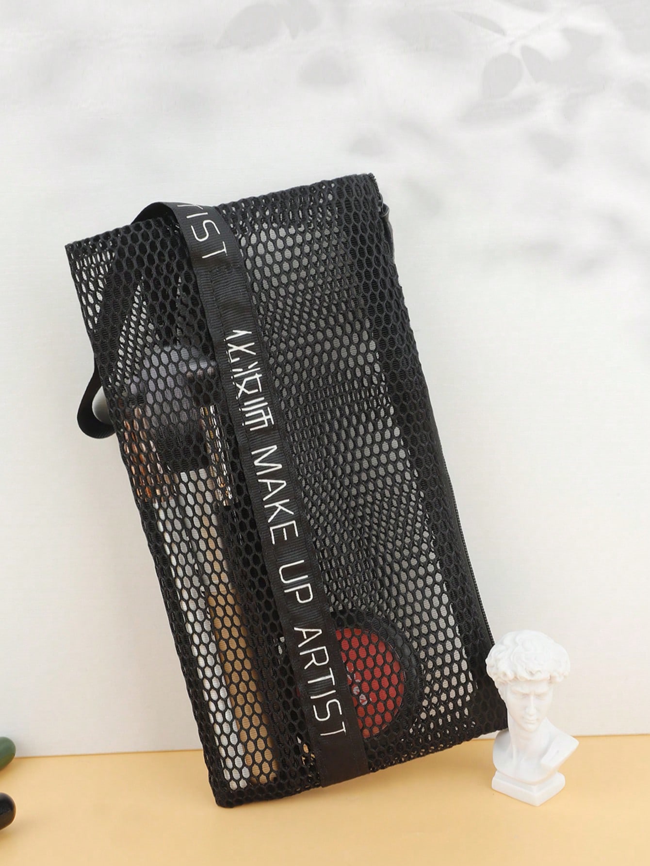 Travel Accessories Toiletries - 1 Pcs Mesh Makeup Bag Zipper