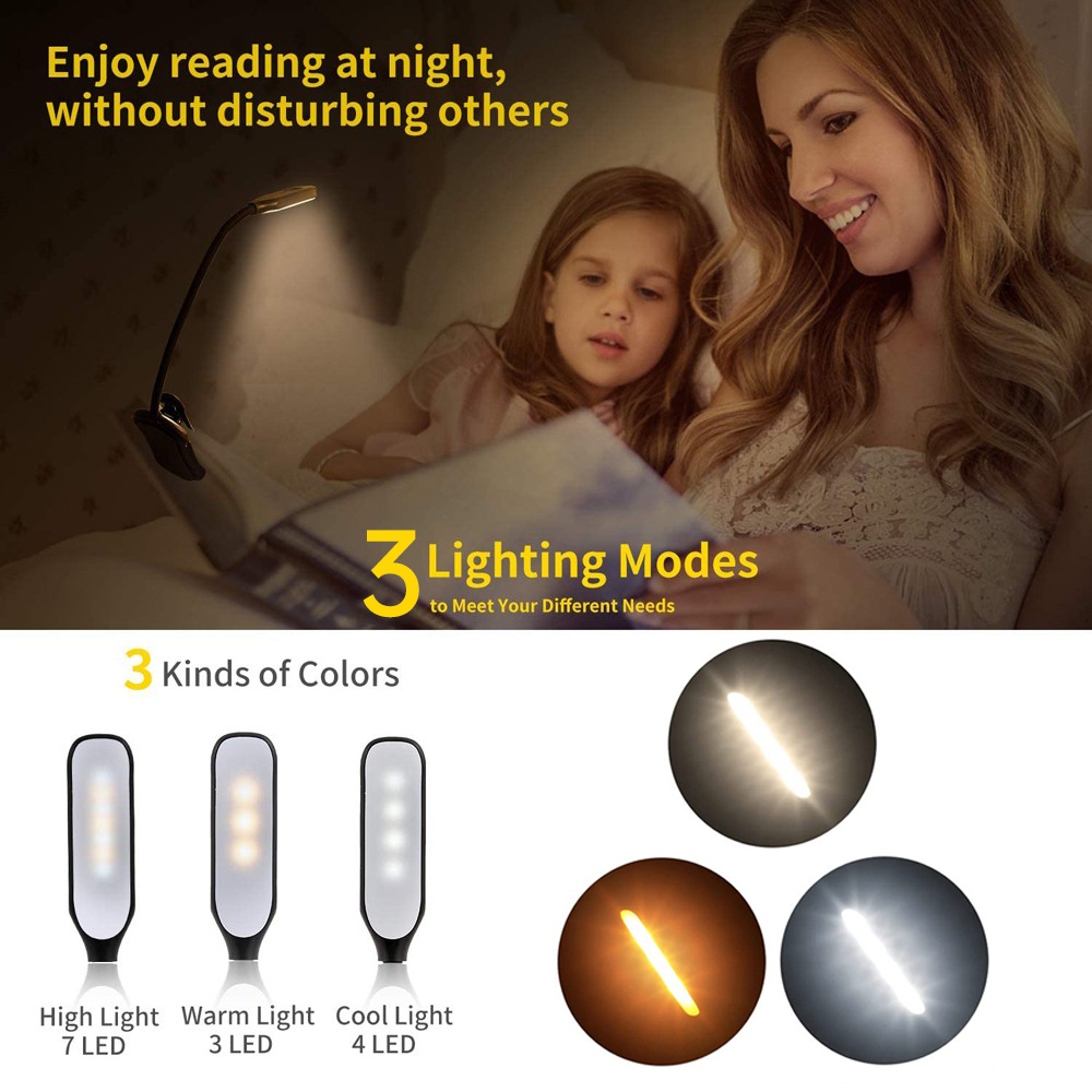 LED Book Light USB Rechargeabl - огляд і ціна Book Light Flexible