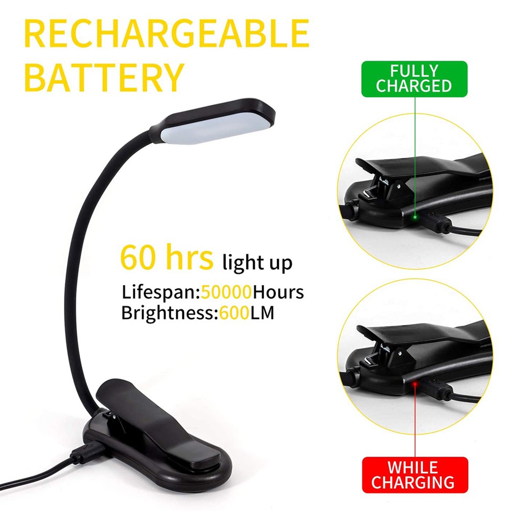 LED Book Light USB Rechargeabl - огляд і ціна Book Light Flexible