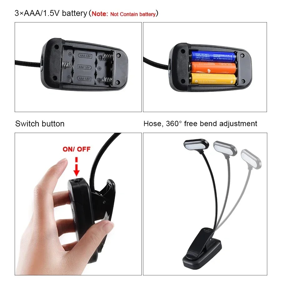 Mini LED Book Light with Clip, - огляд і ціна Book Light Flexible