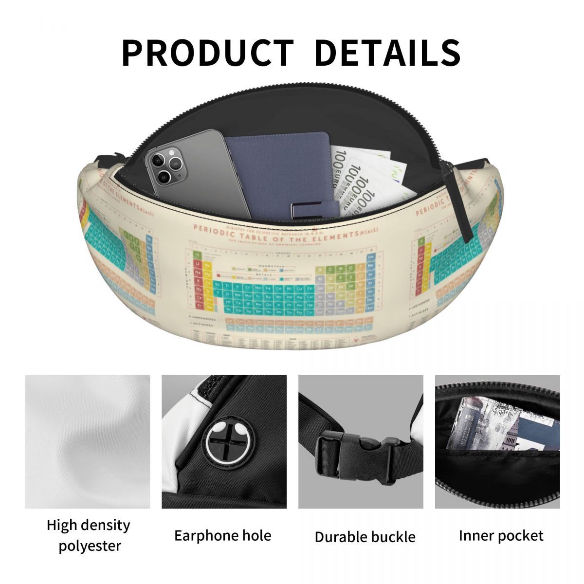 Cool Elements Periodic Table F - огляд і ціна Travel Accessories Pouch For Men