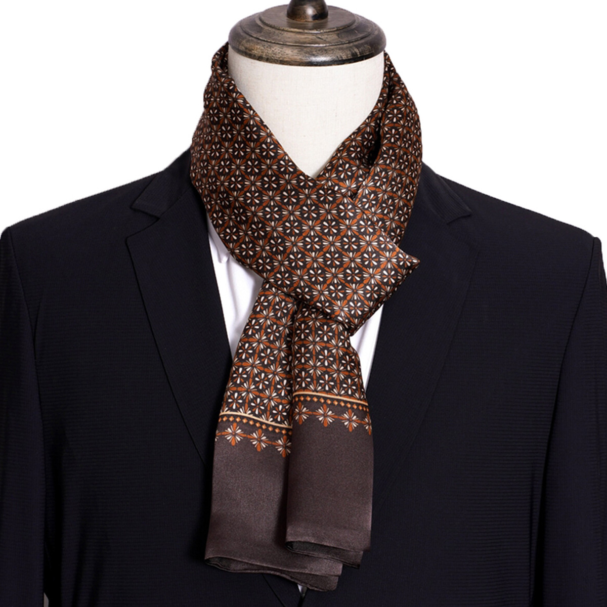 New Men's Stripe Silk Scarf Ho - огляд і ціна Travel Accessories For Men