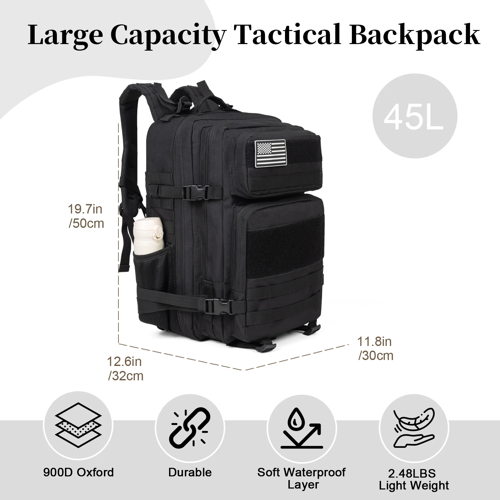 60L Army Military Tactical Bac - огляд і ціна Travel Accessories For Men