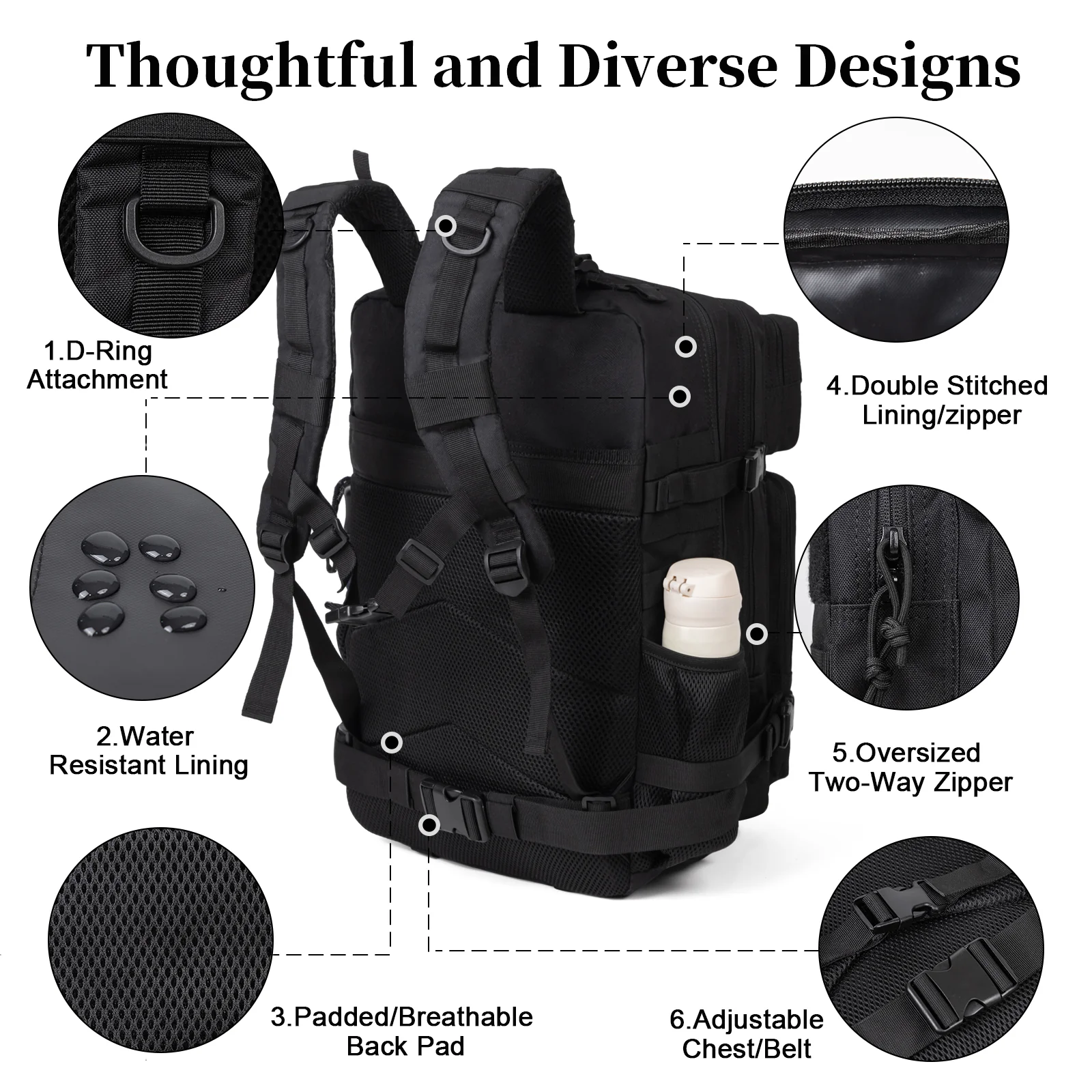 60L Army Military Tactical Bac - огляд і ціна Travel Accessories For Men