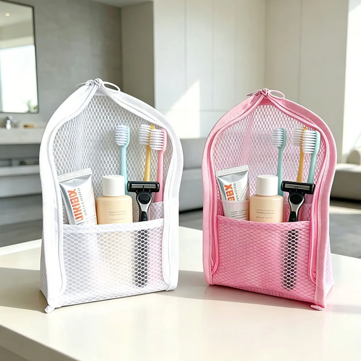 Standing Mesh Toiletry Bag for - огляд і ціна Travel Accessories Toiletries