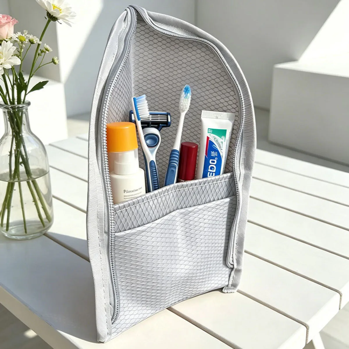 Standing Mesh Toiletry Bag for - огляд і ціна Travel Accessories Toiletries
