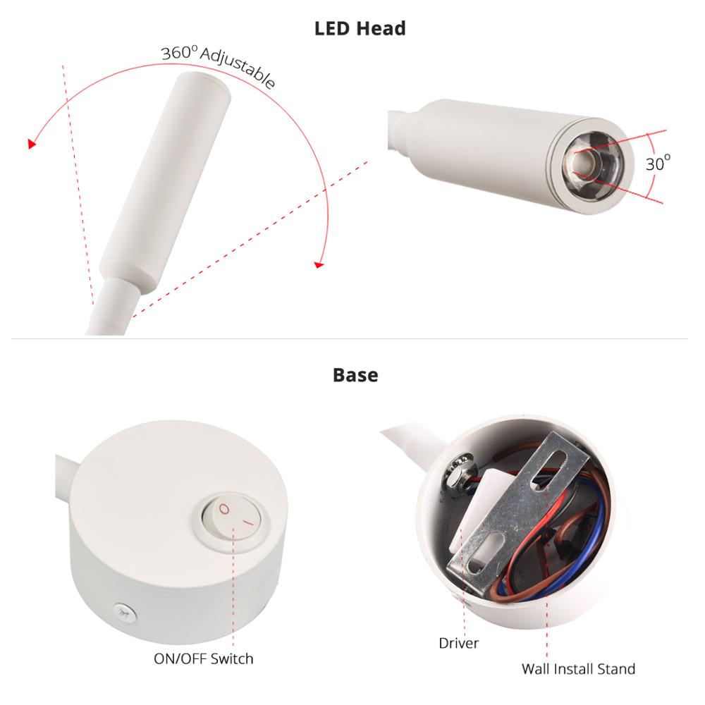 Bedside Working Study Reading  - огляд і ціна Book Light Flexible