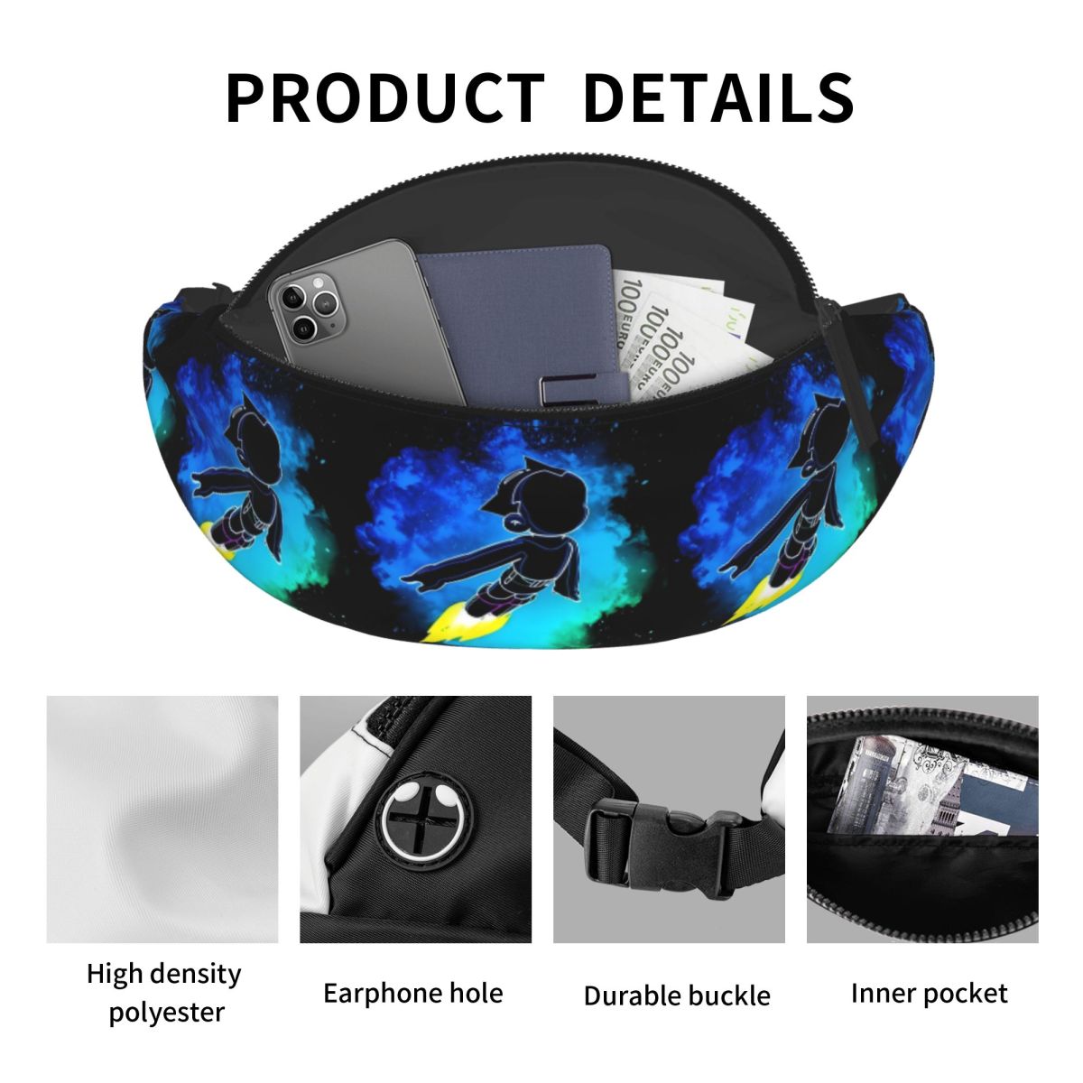 Custom Animes A-Astroed Boy Ca - огляд і ціна Travel Accessories Pouch For Men