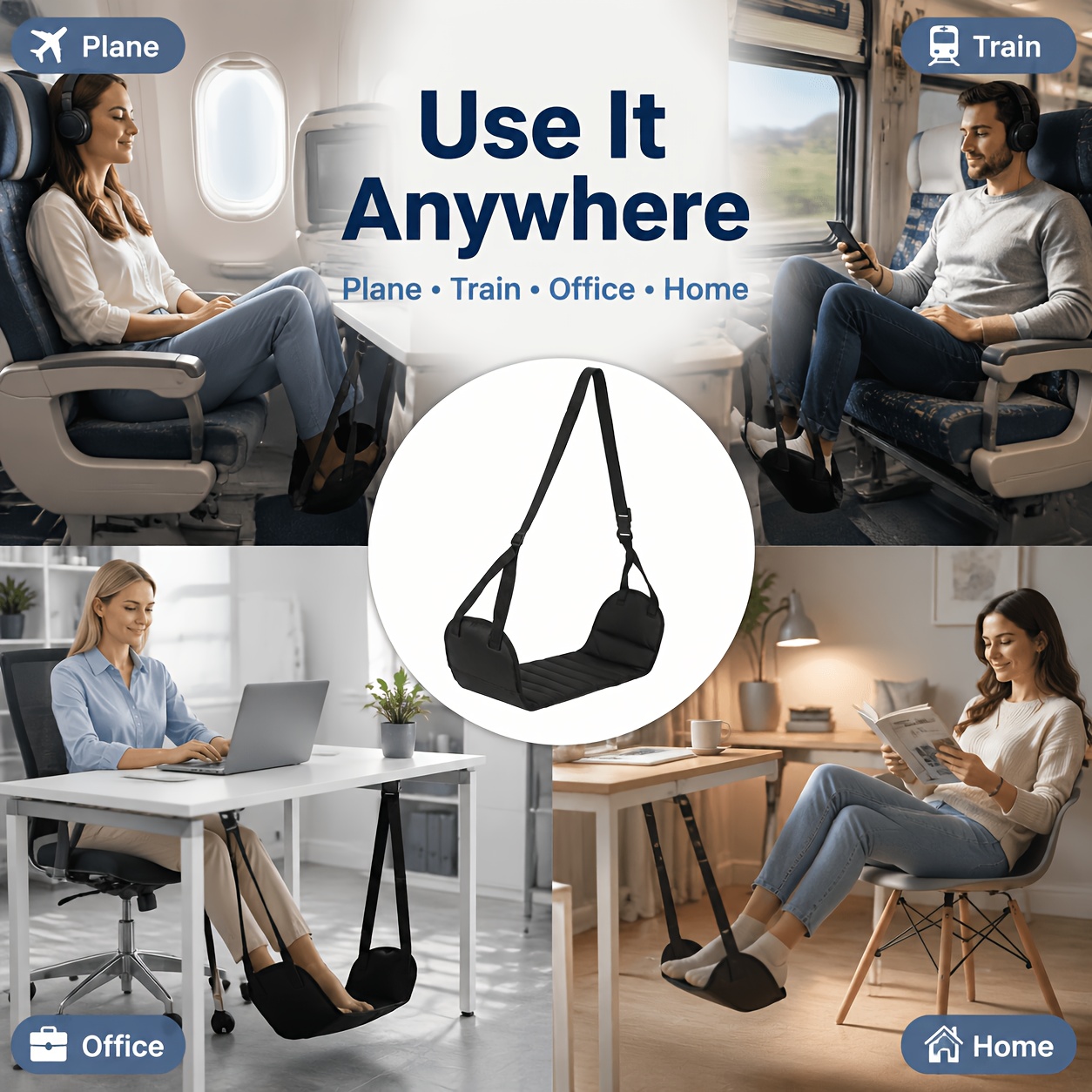 1PCS Adjustable Travel Foot Re - огляд і ціна Travel Accessories For Train