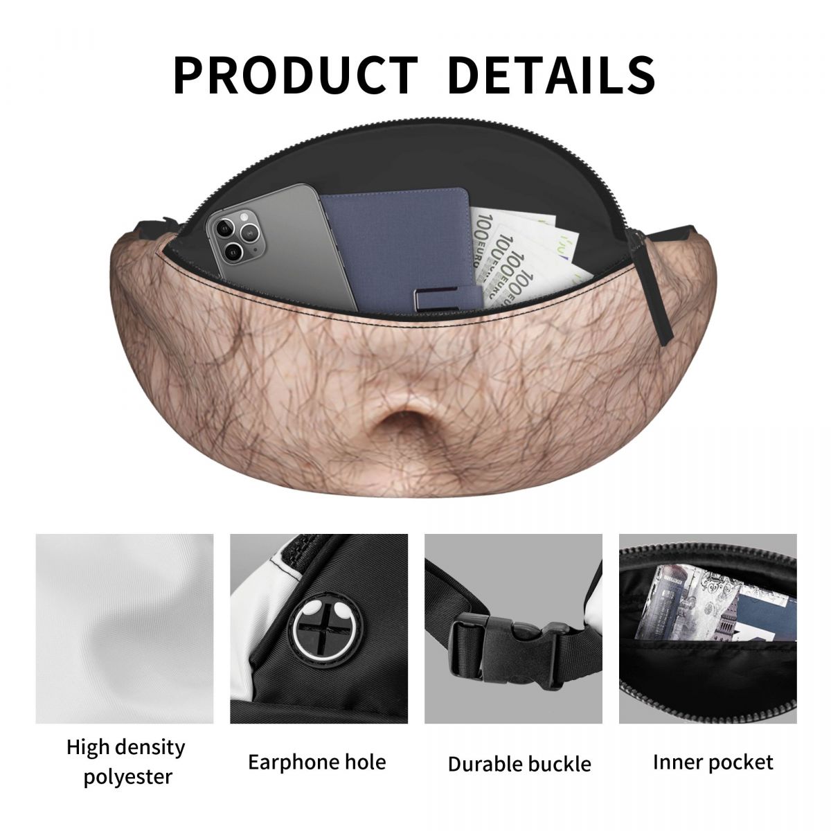 Beer Fat Belly Fanny Pack Men  - огляд і ціна Travel Accessories For Men