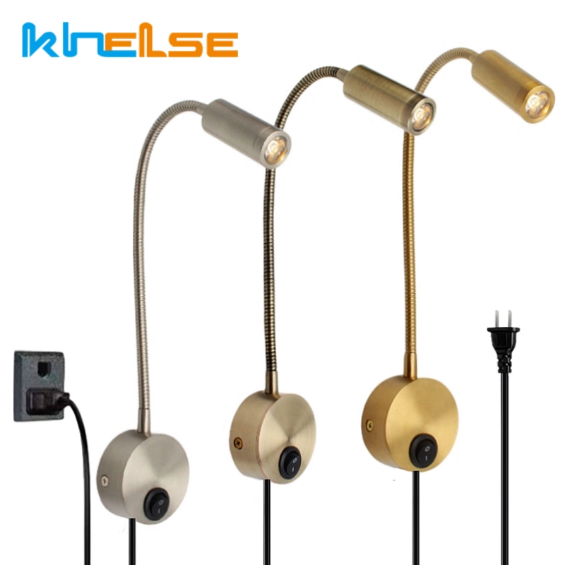 3W Bronze Gooseneck LED Wall L - огляд і ціна Book Light Flexible