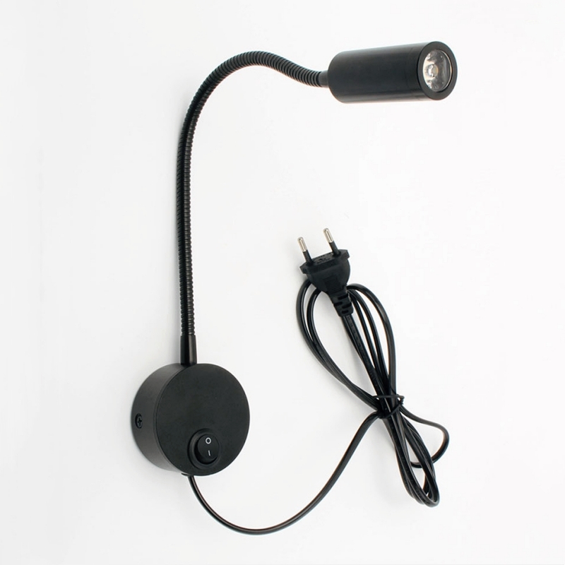 3W Bronze Gooseneck LED Wall L - огляд і ціна Book Light Flexible