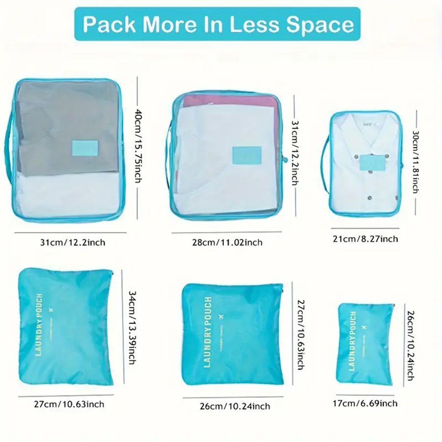 6pcs Travel Organizer Storage  - огляд і ціна Travel Accessories Organiser