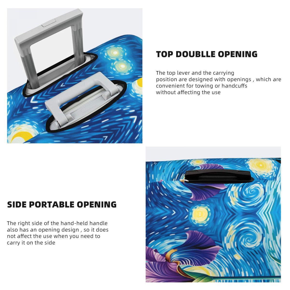 Irises With Van Gogh Starry Ni - огляд і ціна Travel Van Accessories