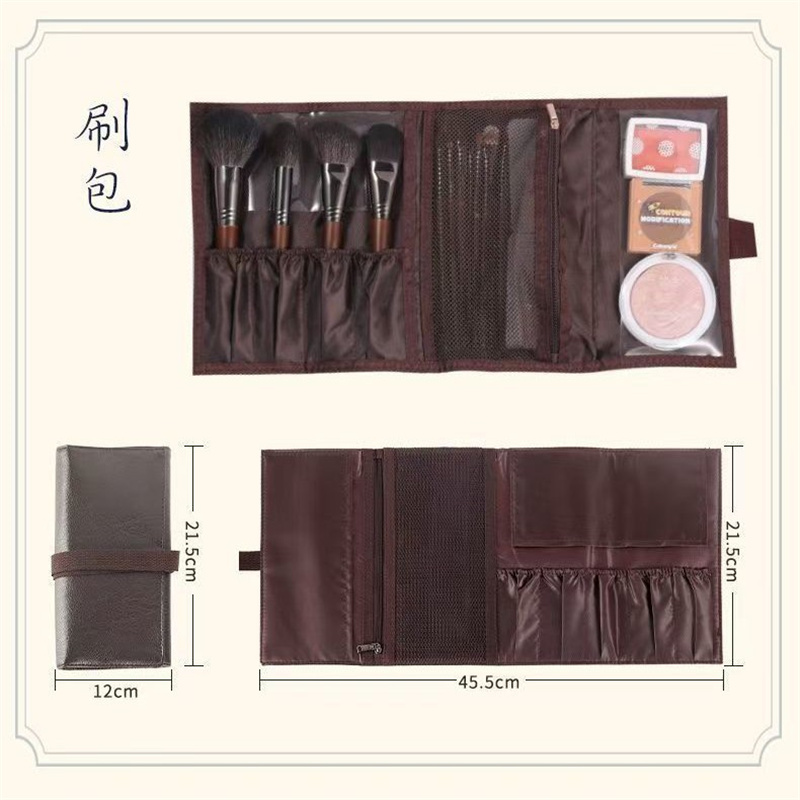 PU Leather Makeup Brush Roll B - огляд і ціна Travel Accessories Toiletries