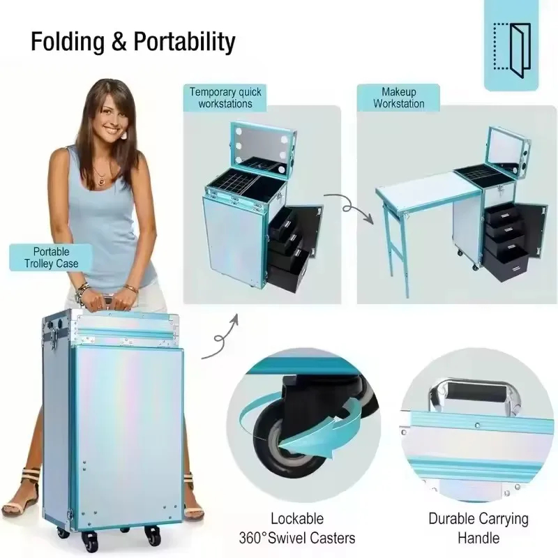 NEW Foldable Rolling Manicure  - огляд і ціна Travel Accessories For Train