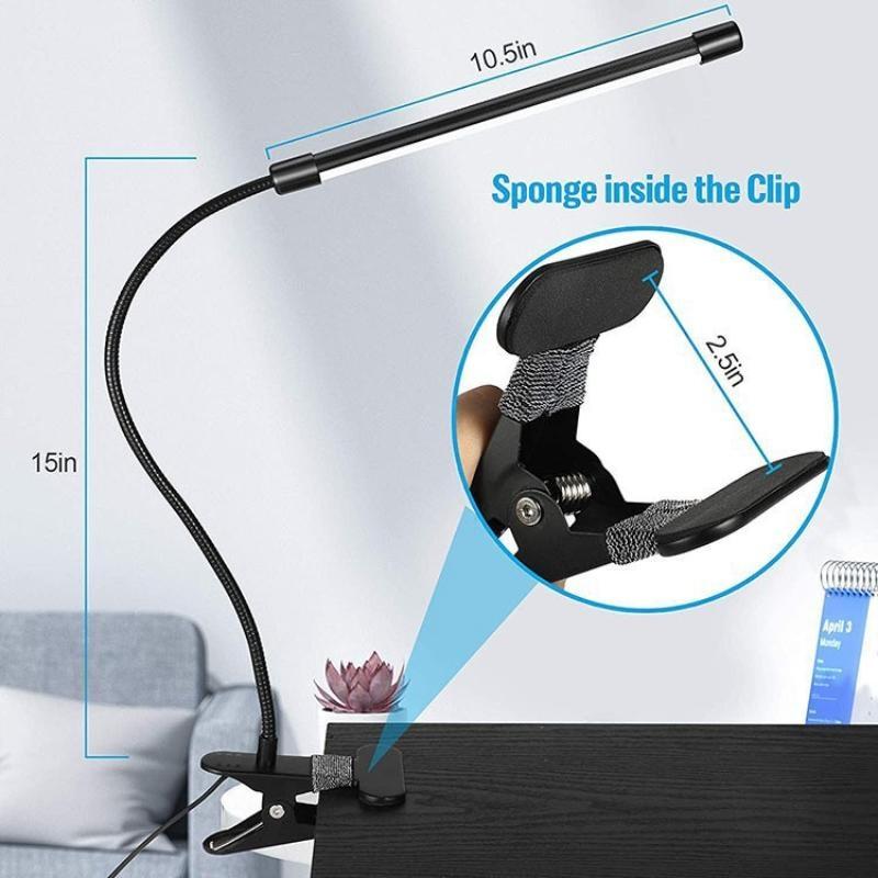 Clip On LED Desk Lamp Flexible - огляд і ціна Book Light Flexible