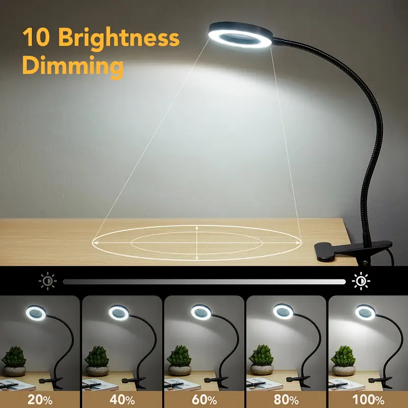 48 LEDs Clip on Desk Lamp 360° - огляд і ціна Book Light Flexible