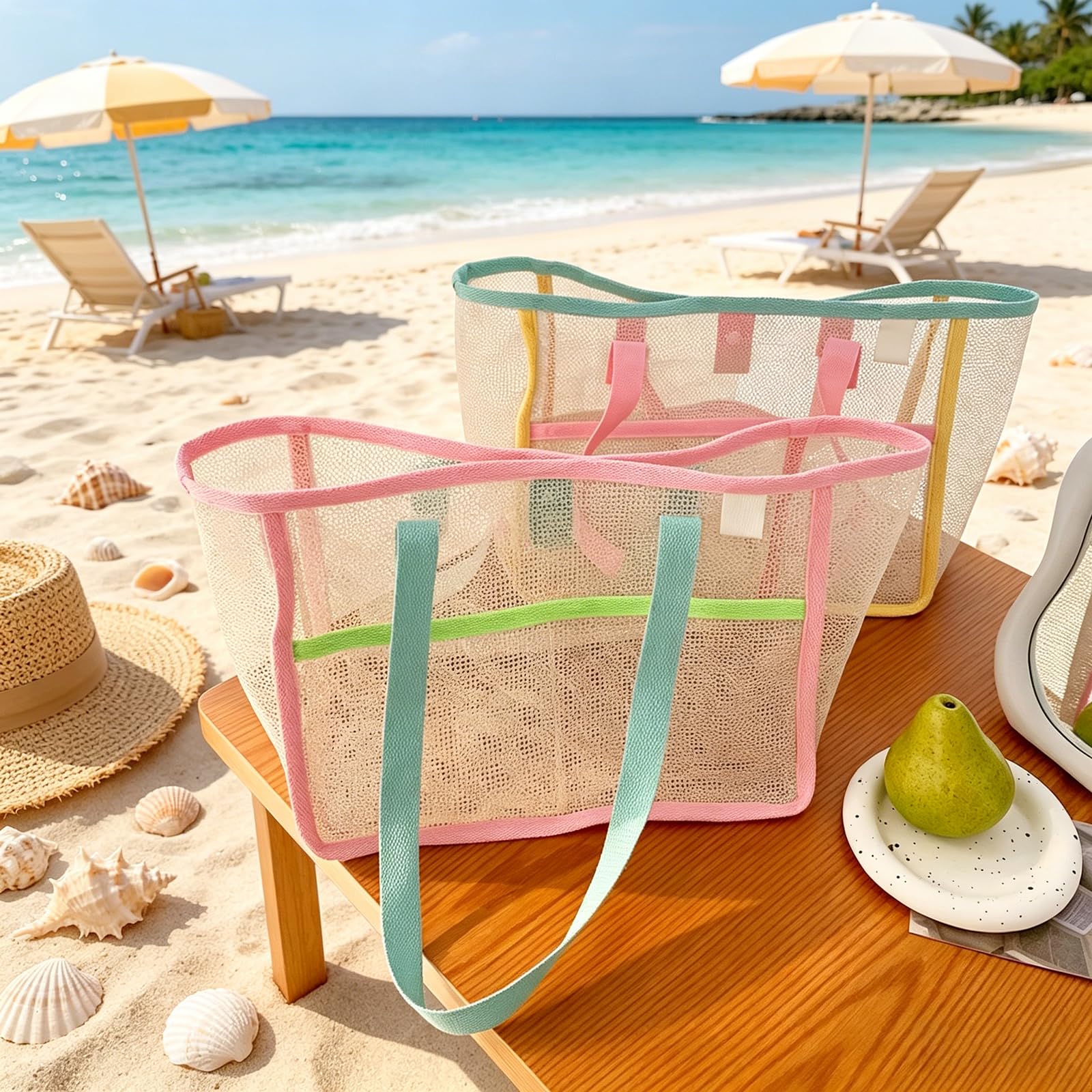 Beach Bags for Women Colorful  - огляд і ціна Travel Accessories