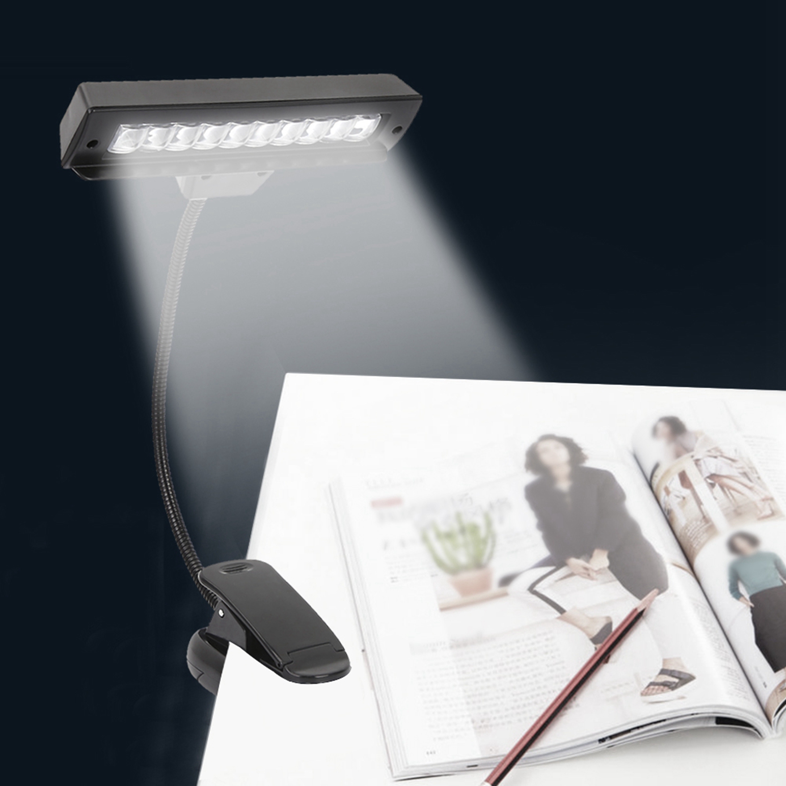 Music Stand Clip‑on Lamp Porta - огляд і ціна Book Light Flexible
