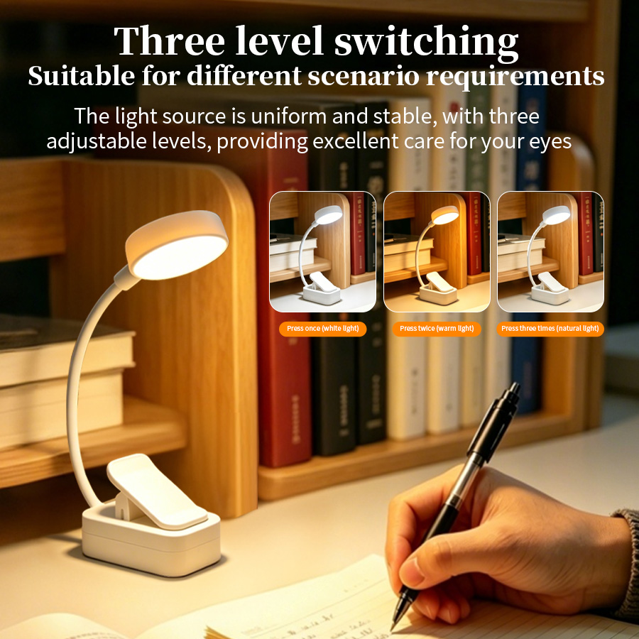LED Desk Lamp Rechargeable Cli - огляд і ціна Book Light Flexible