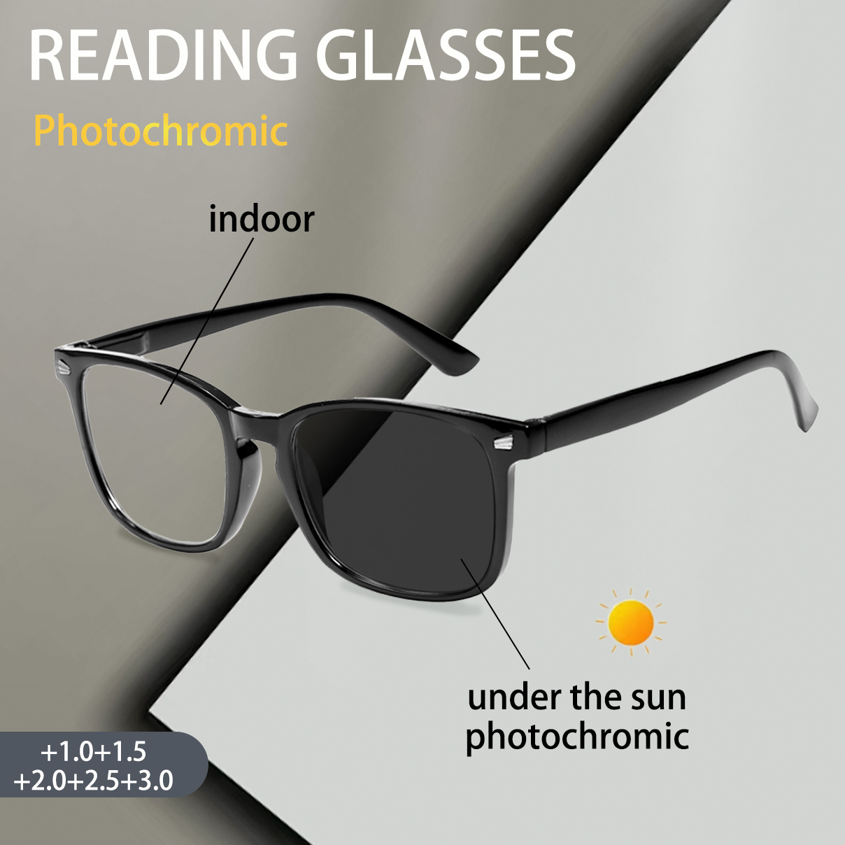 Photochromic Reading Glasses f - огляд і ціна Book Light Flexible