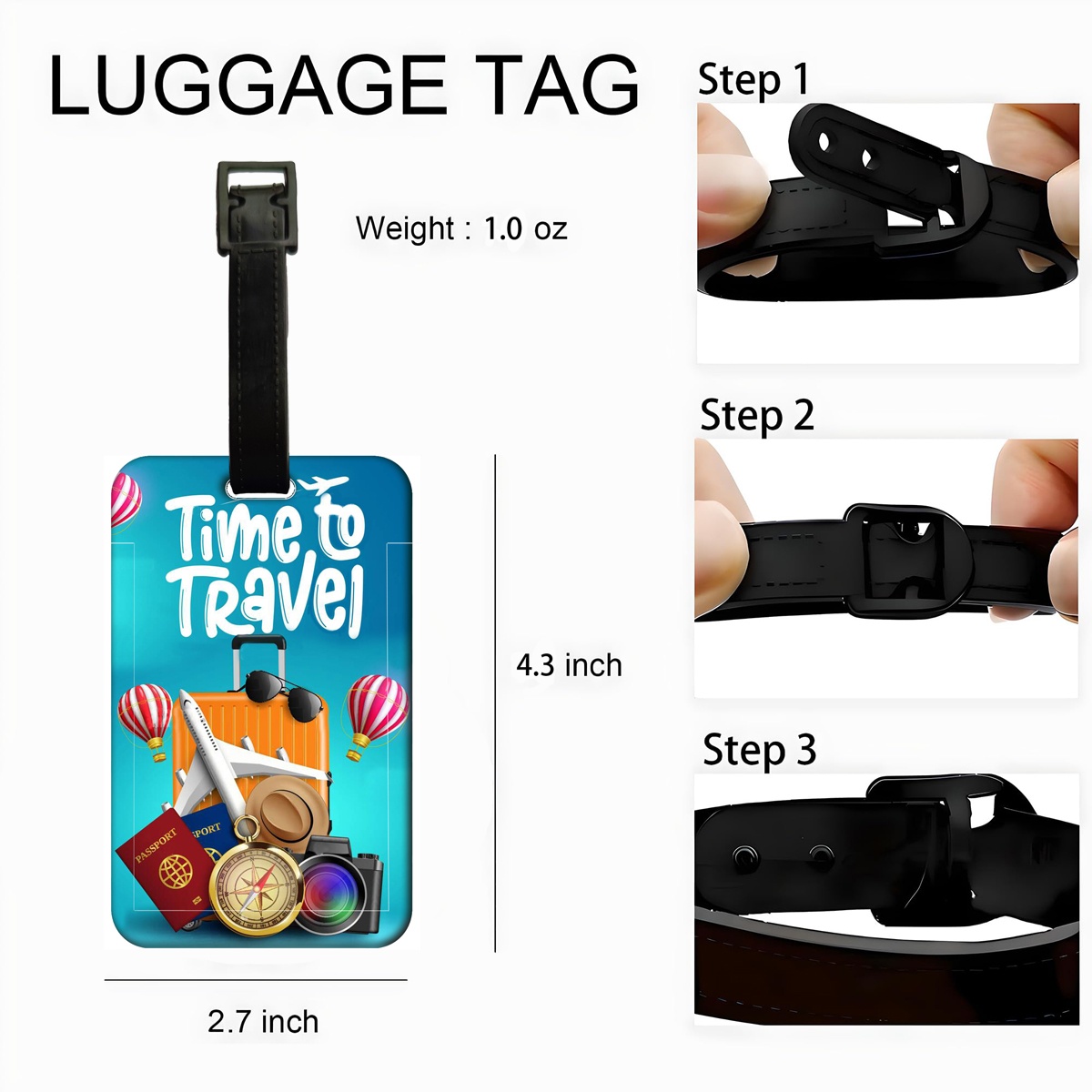 Travel Style Luggage Tag Men W - огляд і ціна Travel Accessories Personalised