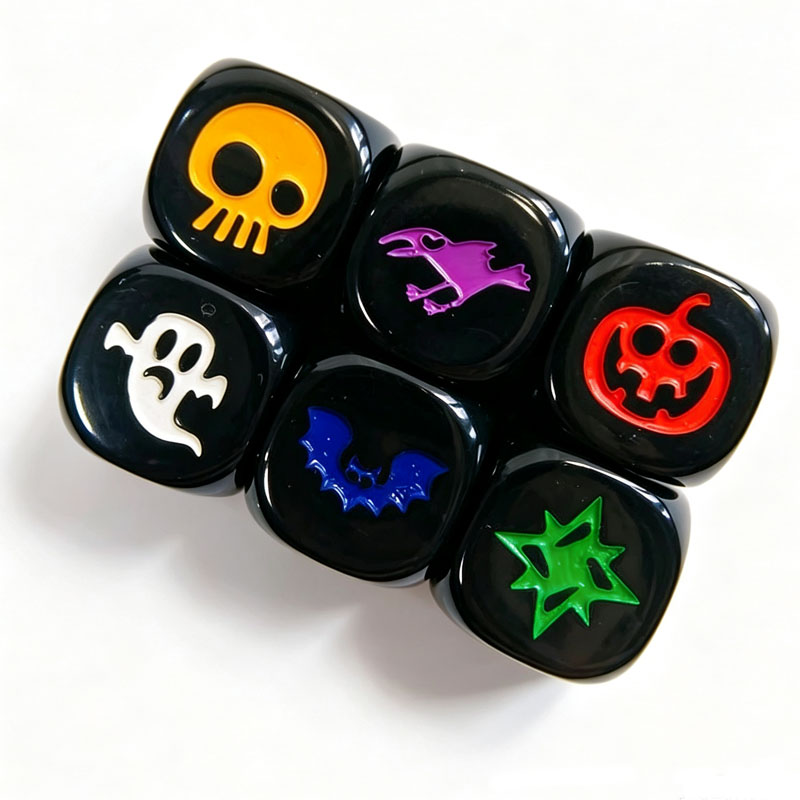 Party Dice Acrylic 16MM Hallow - огляд і ціна Travel Accessories Best