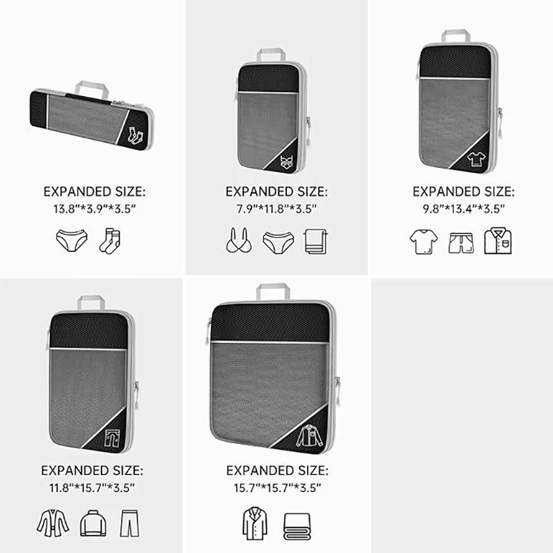 5PCS Travel Compressed Packing - огляд і ціна Travel Accessories Organiser