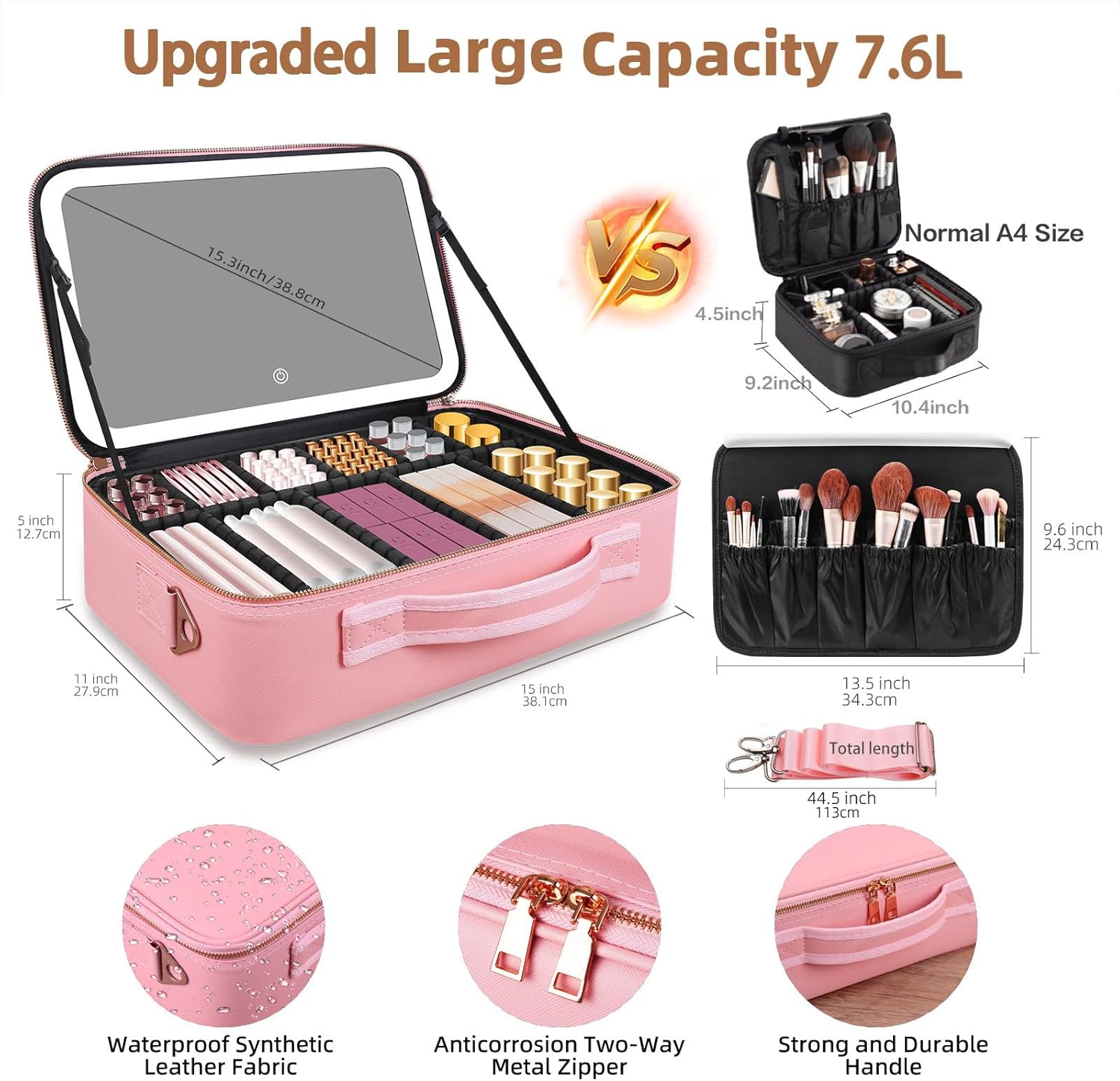 Large Capacity Makeup Bag 15'' - огляд і ціна Travel Accessories Toiletries